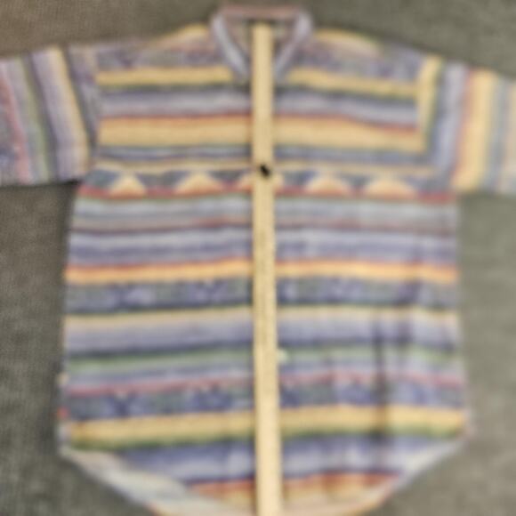 Vintage Chaps Ralph Lauren Shirt Mens Medium Multicolor Southwestern Striped - Picture 4 of 11